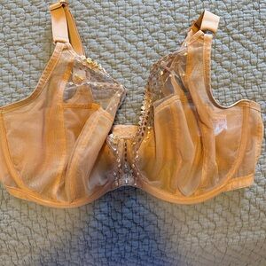 Elomi Tan Sequin Embellished Bra